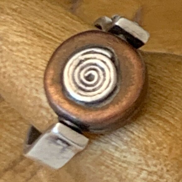 Silver and Copper ring SZ 6.5 - One of a kind handmade by Colorado artist - Picture 3 of 6